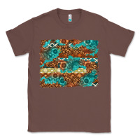 Chestnut Leopard and Aztec Background Western Classic Tee - texasbilliewilder