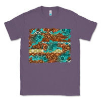 Lavender Leopard and Aztec Background Western Classic Tee - texasbilliewilder