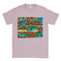 Lilac Leopard and Aztec Background Western Classic Tee - texasbilliewilder