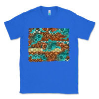 True Royal Leopard and Aztec Background Western Classic Tee - texasbilliewilder
