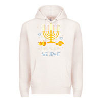This Is How We Jew It Funny Jewish Ugly Hanukkah Christmas Premium Hoodie | Teevron