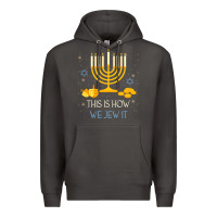 Smoke this is how we jew it funny jewish ugly hanukkah christmas Premium Hoodie - minhPixels