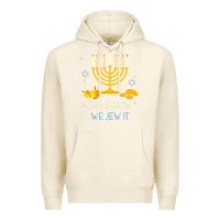 Tofu this is how we jew it funny jewish ugly hanukkah christmas Premium Hoodie - minhPixels