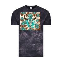 Cloud Black gemstone bull skull leopard Vintage Tee - TumblerDesignByShophia