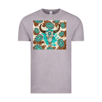 Vintage Zinc gemstone bull skull leopard Vintage Tee - TumblerDesignByShophia