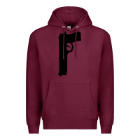 Burgundy THE SOPRANOS GUN Premium Hoodie - minhPixels