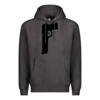 Charcoal Heather THE SOPRANOS GUN Premium Hoodie - minhPixels