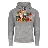 Cloud Rock western santa cowboy coffe cups christmas Vintage Hoodie - CowGirlArtShop
