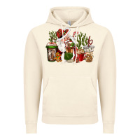 Vintage Artic western santa cowboy coffe cups christmas Vintage Hoodie - CowGirlArtShop