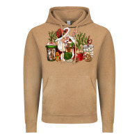 Vintage Camel western santa cowboy coffe cups christmas Vintage Hoodie - CowGirlArtShop