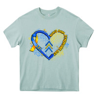 Arona world down syndrome day heart Heavy Core Tee - Artiststas