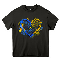 Asphalt world down syndrome day heart Heavy Core Tee - Artiststas