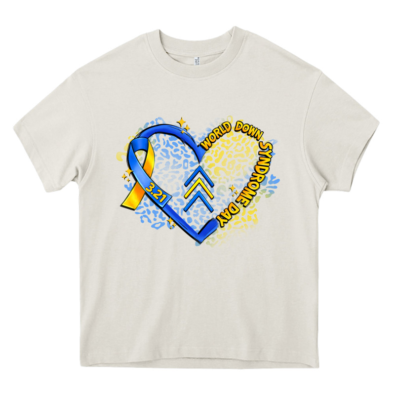 World Down Syndrome Day Heart Heavy Core Tee by Artiststas | Teevron