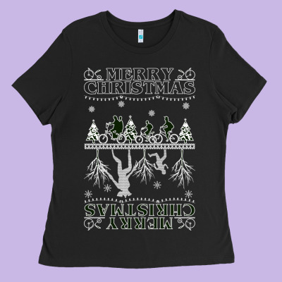 Merry Christmas Ladies Tee Designed By Bettercallsaul