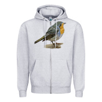 Heather Grey yellow breast Zipper Hoodie - LillyAllenDesigns