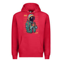 Cardinal astronaut space travel retro aesthetic streetwear t shirt Premium Hoodie - minhPixels