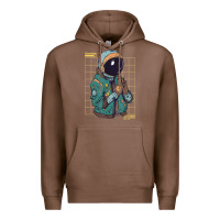 Chestnut astronaut space travel retro aesthetic streetwear t shirt Premium Hoodie - minhPixels