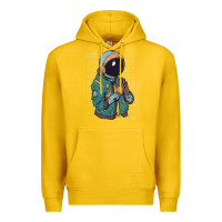 Lemon astronaut space travel retro aesthetic streetwear t shirt Premium Hoodie - minhPixels