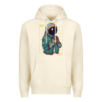 Sandshell astronaut space travel retro aesthetic streetwear t shirt Premium Hoodie - minhPixels