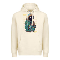 Tofu astronaut space travel retro aesthetic streetwear t shirt Premium Hoodie - minhPixels
