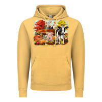 Vintage Mustard fall farm animals Vintage Hoodie - CowGirlArtShop