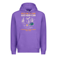 Purple welcome to camp quitcherbitchin camping camp quitcherbitchin Premium Hoodie - minhPixels