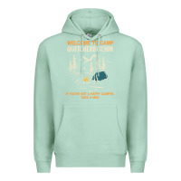 Seafoam welcome to camp quitcherbitchin camping camp quitcherbitchin Premium Hoodie - minhPixels