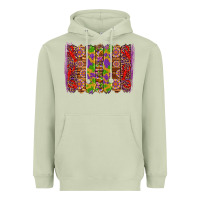 Matcha mardi gras crawfish brushstrokes Heavyweight Hoodie - Artiststas