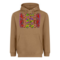 Toasted Coconut mardi gras crawfish brushstrokes Heavyweight Hoodie - Artiststas