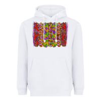 White mardi gras crawfish brushstrokes Heavyweight Hoodie - Artiststas
