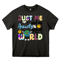 Asphalt just me and my anxiety against the world Heavy Core Tee - Artiststas