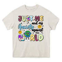 Cream just me and my anxiety against the world Heavy Core Tee - Artiststas