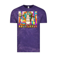 Cloud Purple easter day rabbit Vintage Tee - TumblerDesignByShophia
