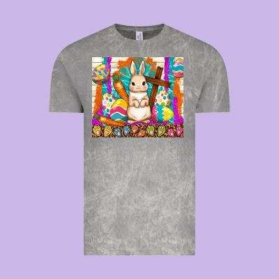 Easter Day Rabbit Vintage Tee Designed By Tumblerdesignbyshophia