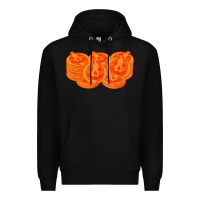 Black halloween pumpkin cookies t shirt Premium Hoodie - minhPixels