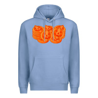 Colony Blue halloween pumpkin cookies t shirt Premium Hoodie - minhPixels