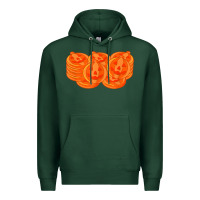 Sports Green halloween pumpkin cookies t shirt Premium Hoodie - minhPixels