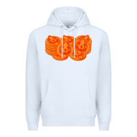 White halloween pumpkin cookies t shirt Premium Hoodie - minhPixels