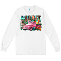 White The hunt is on Easter Day Long Sleeve Tee - CowGirlArtShop
