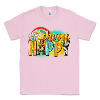 Bubblegum Pink Choose happy Classic Tee - NancyCooperArtShop