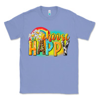 Colony Blue Choose happy Classic Tee - NancyCooperArtShop
