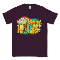 Plum Choose happy Classic Tee - NancyCooperArtShop