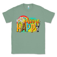 Sage Choose happy Classic Tee - NancyCooperArtShop