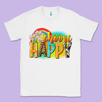 Choose Happy Classic Tee Designed By Nancycooperartshop