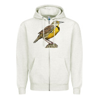 Western Meadowlark Zipper Hoodie | Teevron