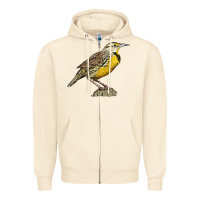 Sandshell Western Meadowlark Zipper Hoodie - LillyAllenDesigns