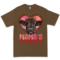 Cacao mama's sweetheart highland calf Premium Tee - RanaPortraitStore
