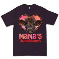 Plum mama's sweetheart highland calf Premium Tee - RanaPortraitStore