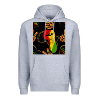 Heather Grey African Freedom Seamless Pattern Premium Hoodie - BundleAndBundleShop