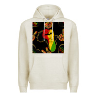Oatmeal Heather African Freedom Seamless Pattern Premium Hoodie - BundleAndBundleShop
